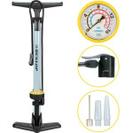 Dunlop - Floor Pump For bikes, balls, Mattresses With Pressure Gauge (Blue) - (871125257378)