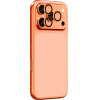 AmazingThing Ar Sapphire Camera Lens Glass For Iphone 17 Pro / Pro Max - With Orange Frame - (IP17SCAM3OGLA)