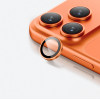 AmazingThing Ar Sapphire Camera Lens Glass For Iphone 17 Pro / Pro Max - With Orange Frame - (IP17SCAM3OGLA)