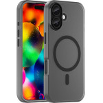Hurtel Magnetic Abrasive Iphone 17 Case Compatible With Magsafe - Matte Black - (Magnetic Abrasive Series Matt Black Iphone 17)