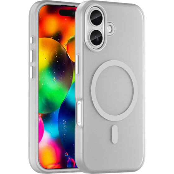 Hurtel Magnetic Abrasive Iphone 17 Case Compatible With Magsafe - Matte White - (Magnetic Abrasive Series Matt White Iphone 17)