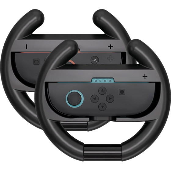 Hurtel Nintendo Switch 2 Joy-Con Racing Wheel (Pack Of 2) - Black - (NS2-H1)