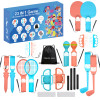 Hurtel Nintendo Switch 23-in-1 Family Accessory Pack 2 - Orange And Blue Set - (NS2-23)