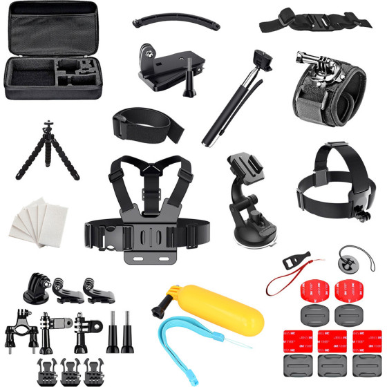 Hurtel Set Of 50 In 1 Accessories For Gopro Sjcam Sports Cameras 7426825352682 - (Gopro 50in1 set)
