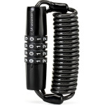 Wozinsky Bicycle Lock For a Bicycle helmet, waterproof, 4-Digit Combination - Black - (WBN-01R)