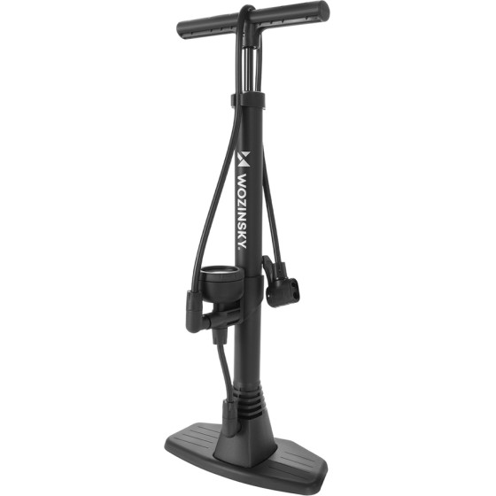 Wozinsky Floor Bicycle Pump - Black - (WPR-02)