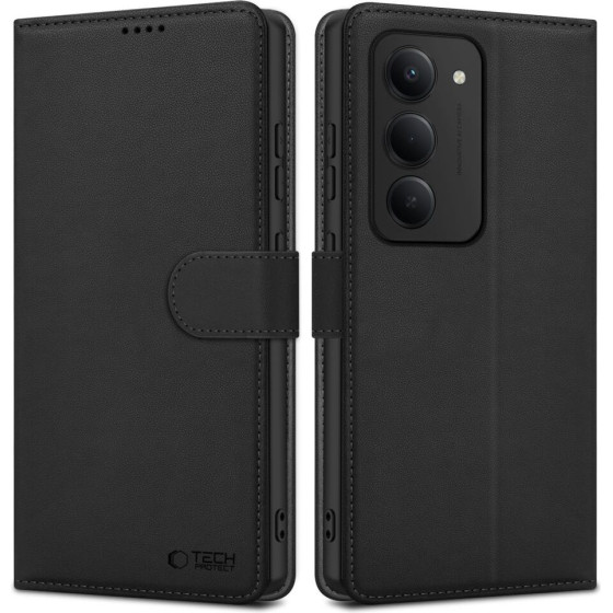 Tech-Protect Wallet Case For Xiaomi Redmi 15 4G / 5G - Black - (28771-0)