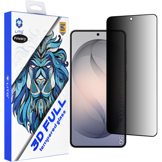 Lito - 3D Full Cover - Samsung Galaxy S26 Plus - Privacy
