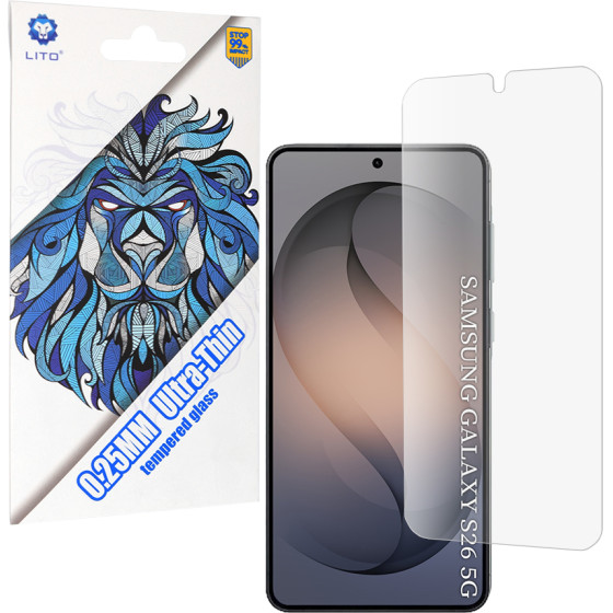 Lito - 2.5D Classic Glass Ultra Thin - Samsung Galaxy S26 - Clear
