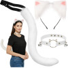 Ruhhy 3-piece cat/fox costume, white, 26584 - (18629-0)