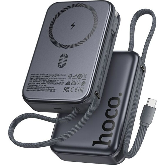 Hoco Powerbank 20000 mAh compatible with MagSafe QC PD 45W Q44A black