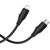 Hoco Silicone Cable USB C to Lightning 27W 1 m X124 black