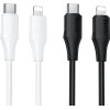 Hoco Silicone Cable USB C to Lightning 27W 1 m X124 black