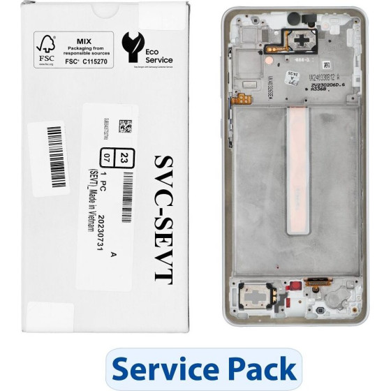 Samsung ServicePack LCD Display A33 5G A336B GH82-28143B White
