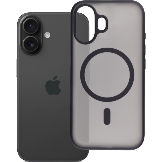 Case for iPhone 16 Flexline Mag Cover compatible with MagSafe black OEM