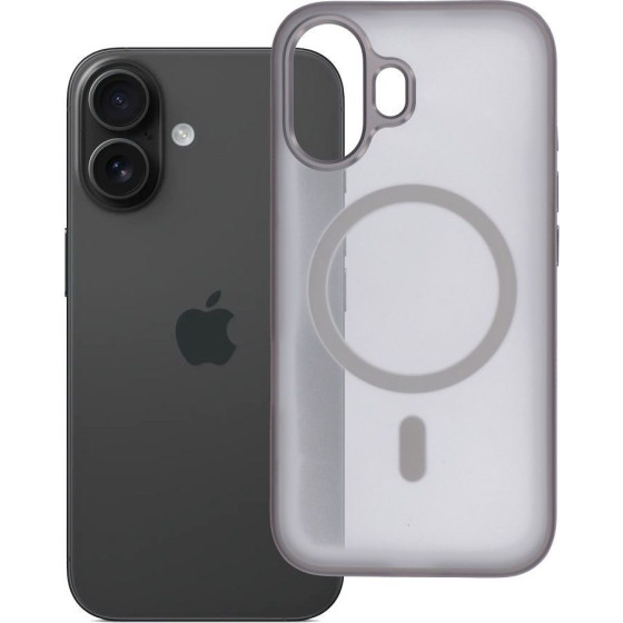 Case for iPhone 16 Flexline Mag Cover compatible with MagSafe gray OEM