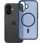 Case for iPhone 16 Flexline Mag Cover compatible with MagSafe navy blue OEM