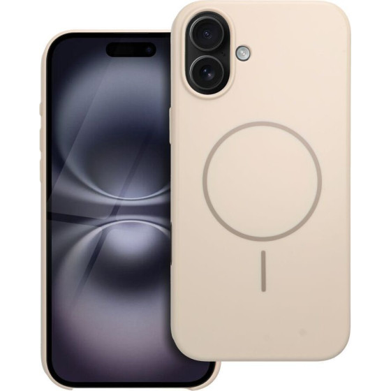 Case for iPhone 16 PLUS Premium Glossy Mag Cover compatible with MagSafe and Camera Control button white OEM