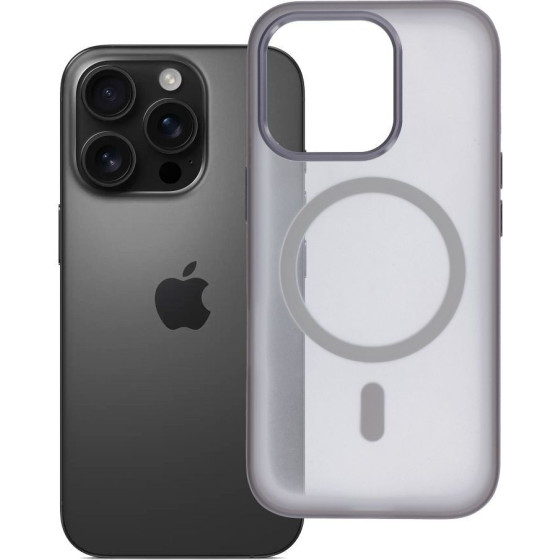 Case for iPhone 16 PRO Flexline Mag Cover compatible with MagSafe gray OEM