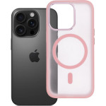 Case for iPhone 16 PRO Flexline Mag Cover compatible with MagSafe pink OEM