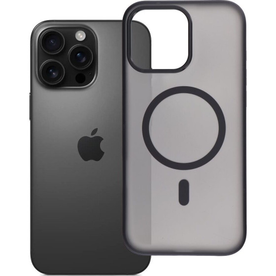 Case for iPhone 16 PRO MAX Flexline Mag Cover compatible with MagSafe black OEM