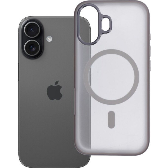 Case for iPhone 17 Flexline Mag Cover compatible with MagSafe gray OEM