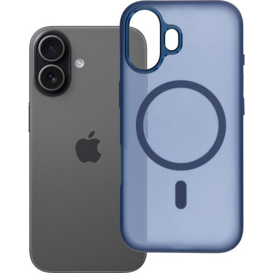 Case for iPhone 17 Flexline Mag Cover compatible with MagSafe navy blue OEM
