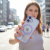 Case for iPhone 17 Flexline Mag Cover compatible with MagSafe purple OEM