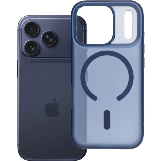 Case for iPhone 17 PRO Flexline Mag Cover compatible with MagSafe navy blue OEM