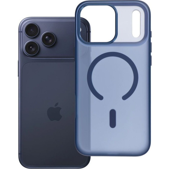 Case for iPhone 17 PRO MAX Flexline Mag Cover compatible with MagSafe navy blue OEM