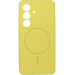 Case SILICONE 2mm for SAMSUNG S26 compatible with MagSafe lemon OEM