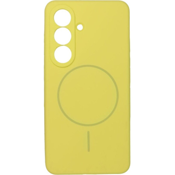 Case SILICONE 2mm for SAMSUNG S26 compatible with MagSafe lemon OEM