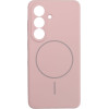 Case SILICONE 2mm for SAMSUNG S26 compatible with MagSafe sand pink OEM