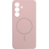 Case SILICONE 2mm for SAMSUNG S26 Plus compatible with MagSafe sand pink OEM