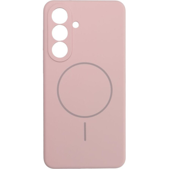 Case SILICONE 2mm for SAMSUNG S26 Plus compatible with MagSafe sand pink OEM