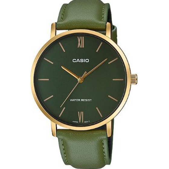 Casio MEN'S Watch MTP-VT01GL-3B + Box - (MTP-VT01GL-3BUDF)