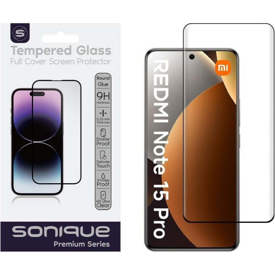 Sonique Curvy Glass Premium Series Hd Full Cover 9H Xiaomi Redmi Note 15 Pro 4G �����