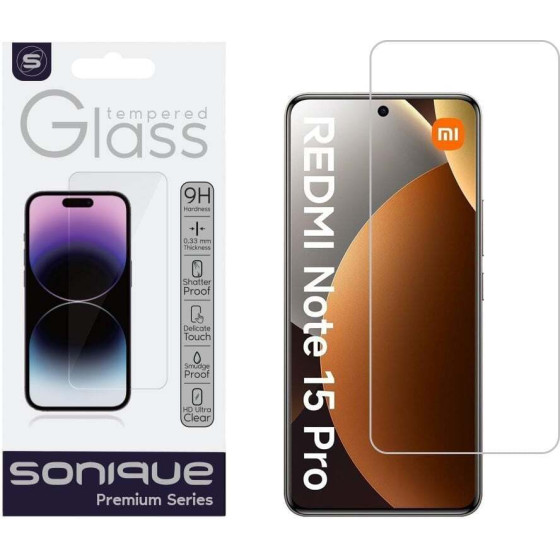 Sonique Hardy Glass Premium Series Hd 9H Xiaomi Redmi Note 15 Pro 5G