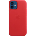 Apple Leather Magsafe Cover For Iphone 12 Mini Red - (MHK73ZM/A)