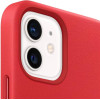 Apple Leather Magsafe Cover For Iphone 12 Mini Red - (MHK73ZM/A)