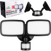 Maclean Led Wall lamp, With Pir sensor, 20W, 1500lm, IP65, Neutral White 4000K, black, - (MCE524 B)