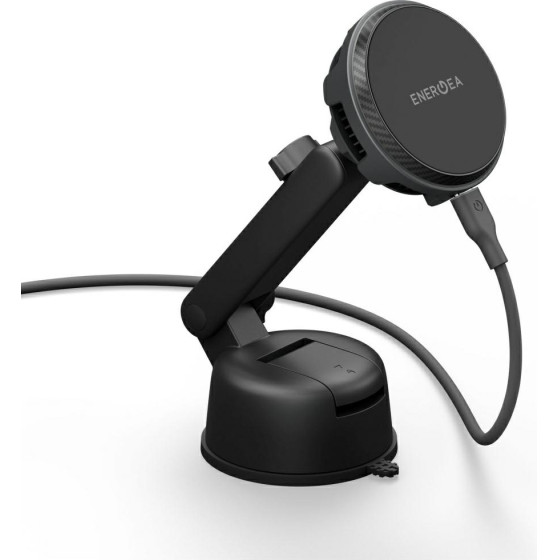 ENERGEA Car mount Magarctic Drive 25W Qi2 for grille/dashboard/windshield with 45W car charger grey - (MAG-ARCDRV-GUN)