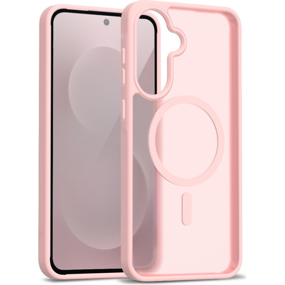 Crong Hybrid Matte Magnetic - MagSafe Case for Samsung Galaxy A56 (Pink) - (CRGHMMSGA56PNK)