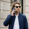 Crong Hybrid Matte Magnetic - MagSafe Case for Samsung Galaxy S25 (Navy Blue) - (CRGHMMSGS25NBL)