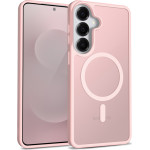 Crong Hybrid Matte Magnetic - MagSafe Case for Samsung Galaxy S25 (Pink) - (CRGHMMSGS25PNK)