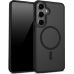 Crong Hybrid Matte Magnetic - MagSafe Case Samsung Galaxy S24 (Black) - (CRGHMMSGS24BLK)