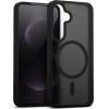 Crong Hybrid Matte Magnetic - MagSafe Case Samsung Galaxy S24 FE (Black) - (CRGHMMSGS24FEBLK)
