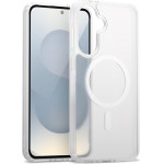 Crong Hybrid Matte Magnetic - MagSafe Case Samsung Galaxy S25 (White) - (CRGHMMSGS25WHT)