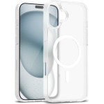 Crong Hybrid Matte Magnetic - MagSafe iPhone 17 Case (White) - (CRGHMMIP1763WHT)