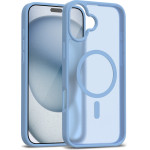 Crong Hybrid Matte Magnetic - MagSafe iPhone 17 Case (Blue) - (CRGHMMIP1763MBL)